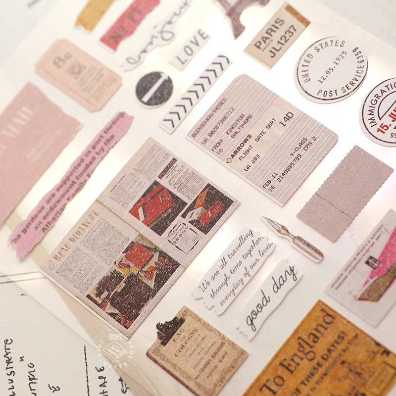 Suatelier Bon Voyage Travel Sticker Sheet for Journaling by LuLuFun
