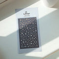 Suatelier Glitter Decorative Stickers for Scrapbooking – 1 Sheet
