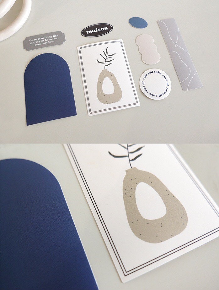 Suatelier On Point 03 Paper Stickers – 8 Piece Journaling Labels