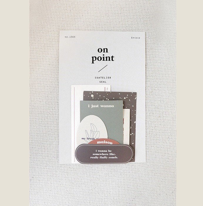 Suatelier On Point 04 Korean Stationery Stickers for Journaling