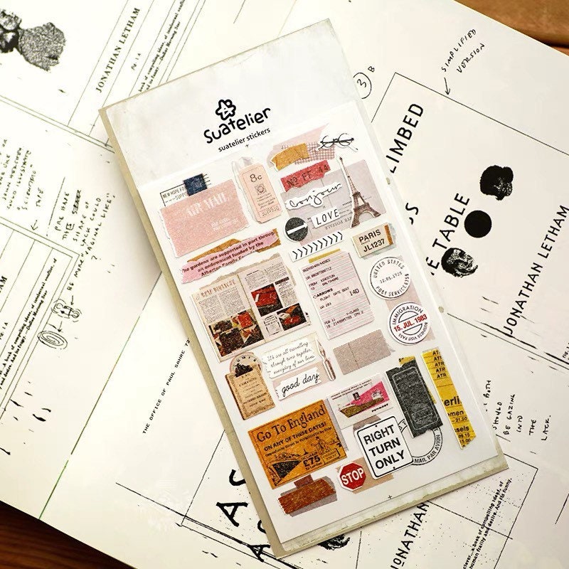 Suatelier Bon Voyage Travel Sticker Sheet for Journaling by LuLuFun