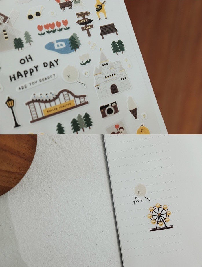 LuLuFun Studio Suatelier Oh Happy Day Decorative Journaling Stickers