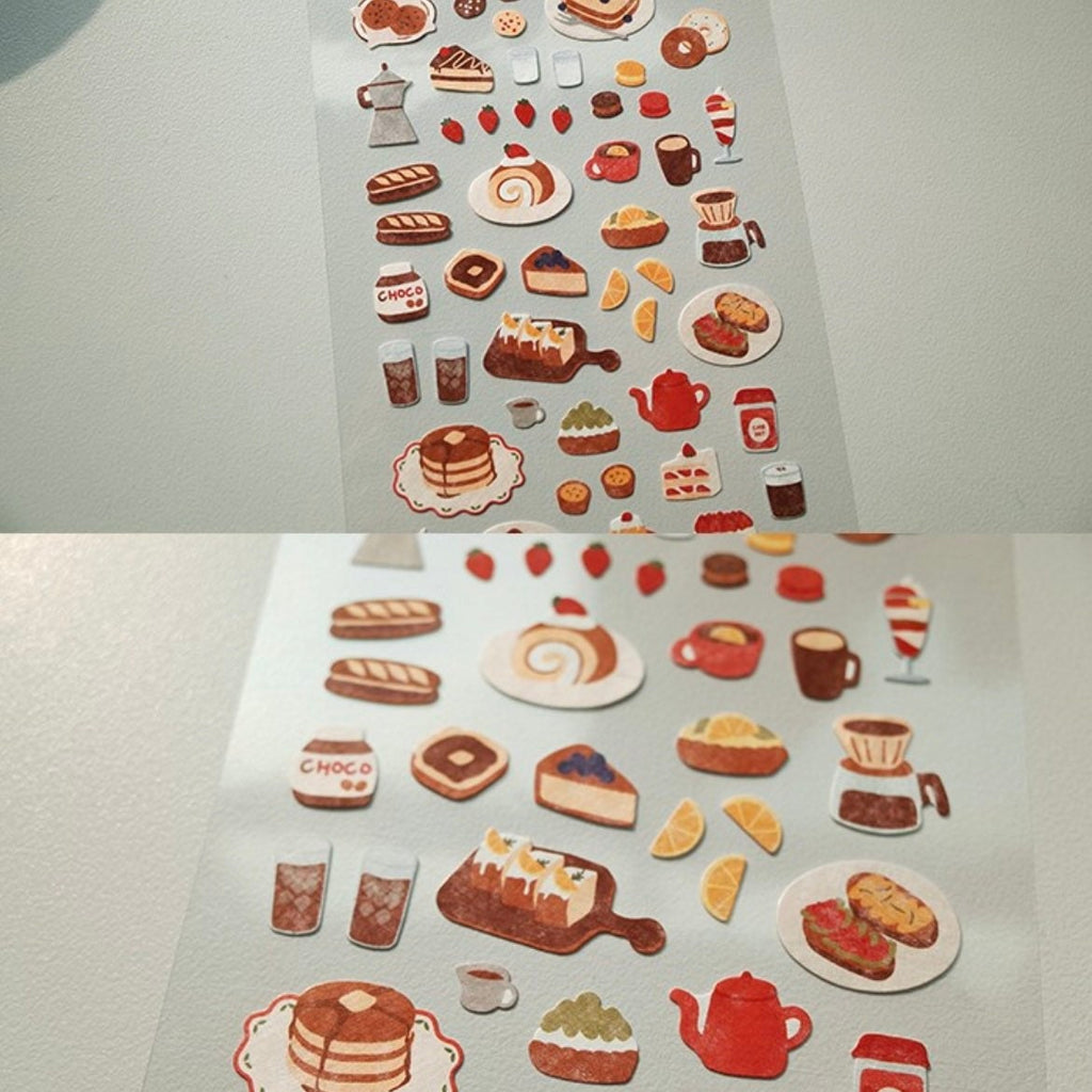 Suatelier Food Trip #4 Sticker Sheet for Journaling and Scrapbooking