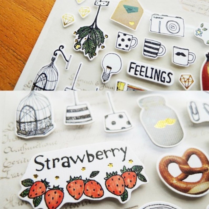 Suatelier Reminisce Decorative Stickers for Journaling and Scrapbooking