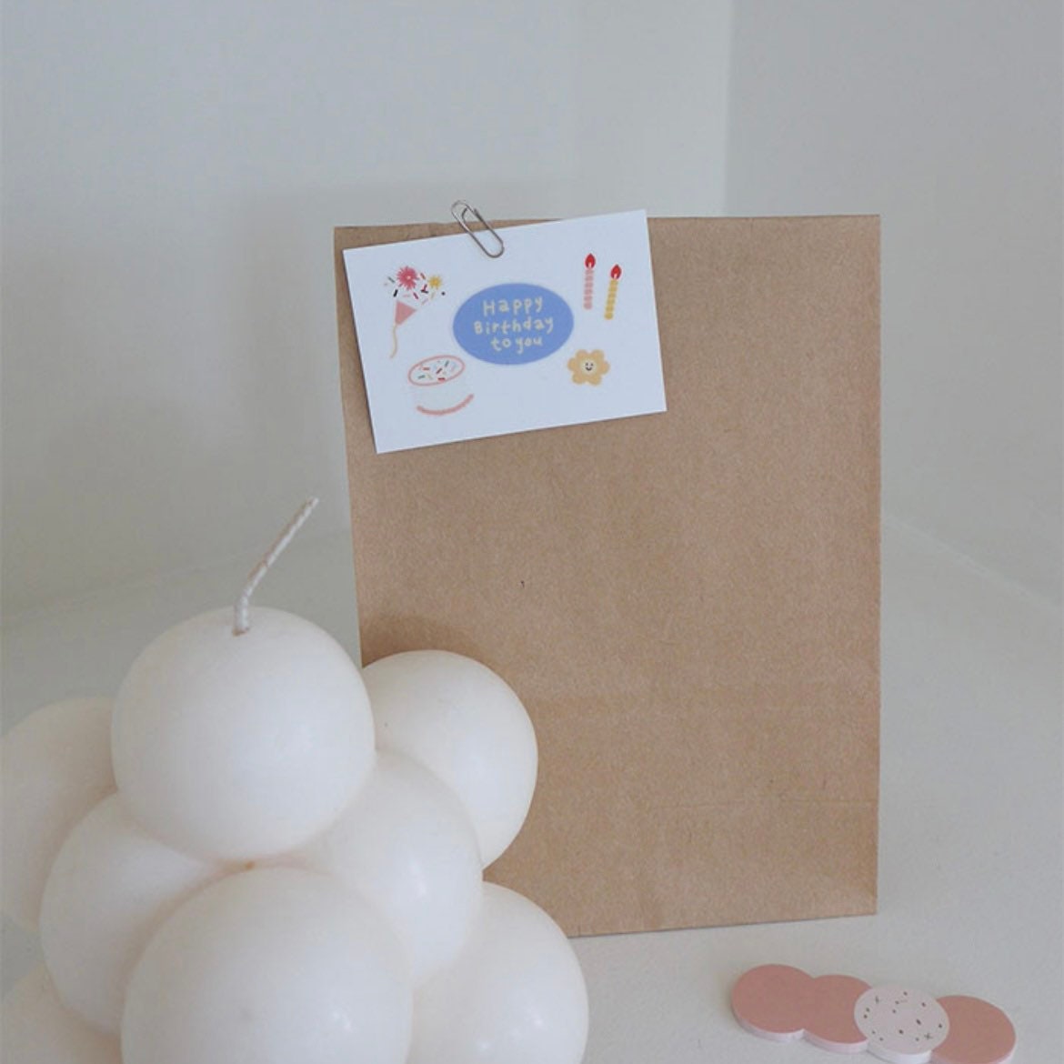 Suatelier Cake is Here Decorative Stickers for Journaling - 1 Sheet
