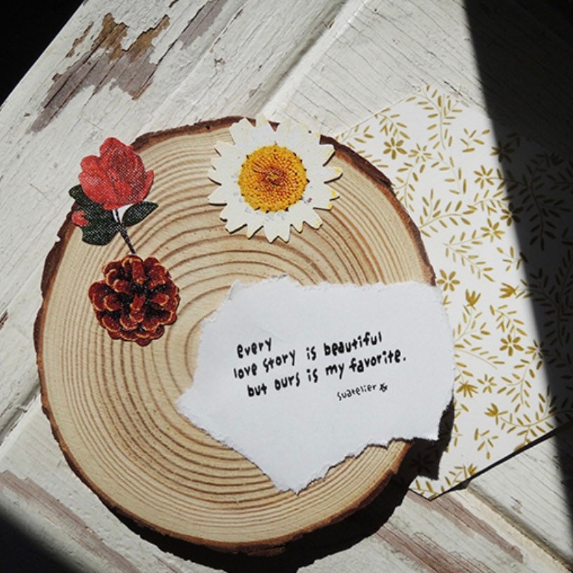 Suatelier Flower Dance Floral Stickers for Journaling and Scrapbooking