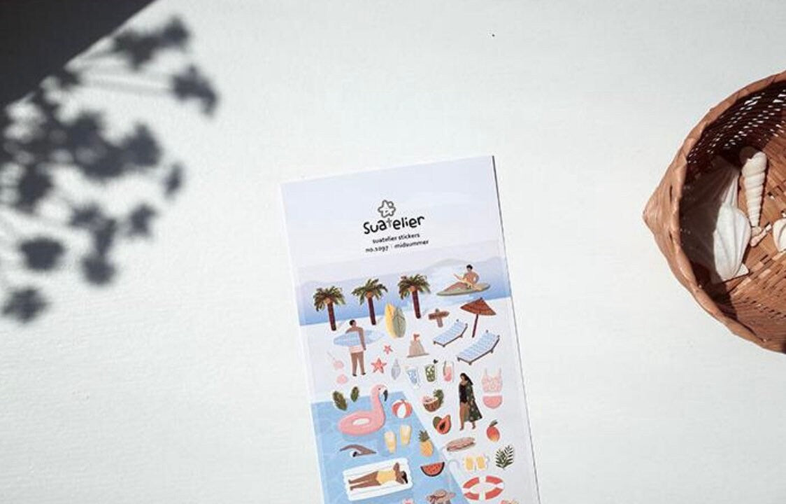 Suatelier Mid Summer Decorative Stickers for Journaling by LuLuFun