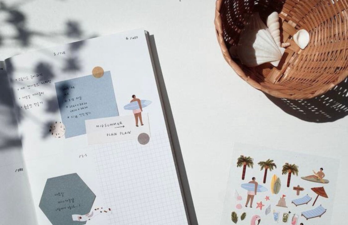 Suatelier Mid Summer Decorative Stickers for Journaling by LuLuFun