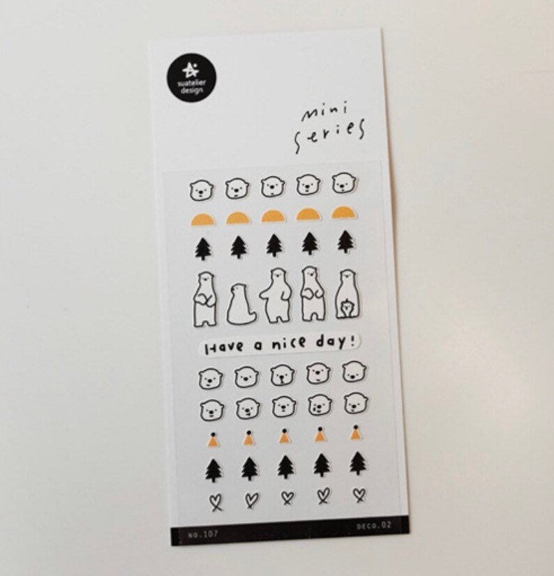 Suatelier Deco.02 Planner Stickers - LuLuFun Studio Journaling Decals