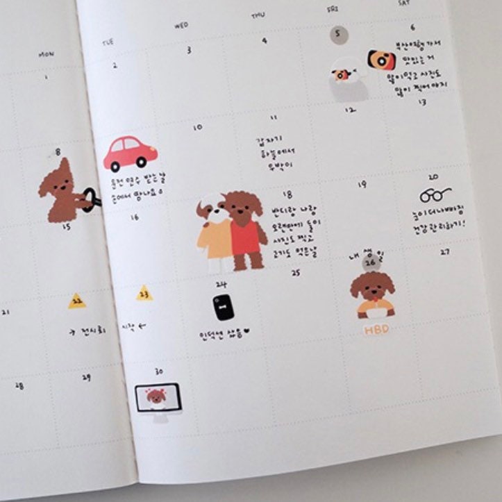 Suatelier Hodoo Decorative Stickers for Journaling and Scrapbooking