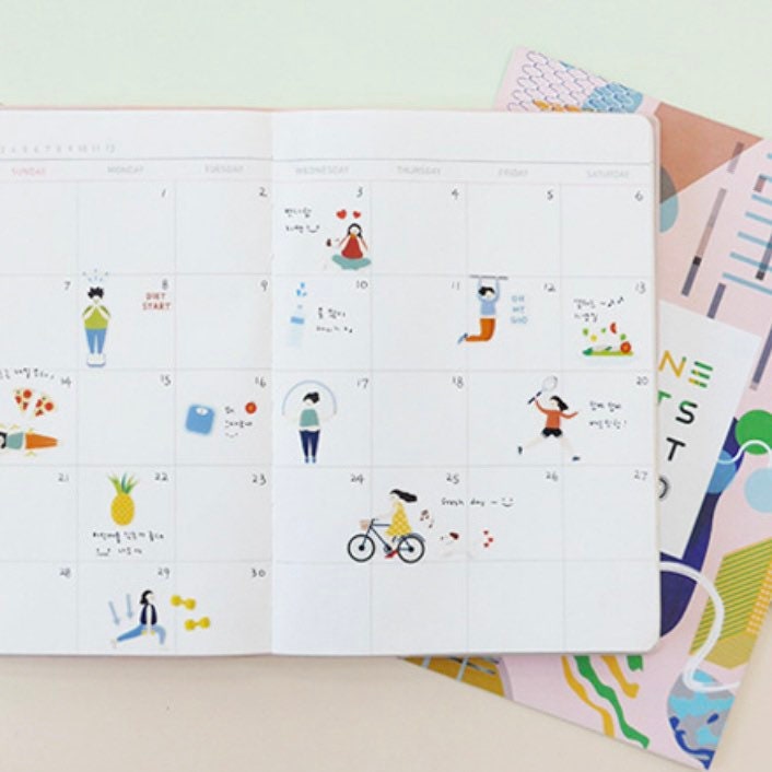 Suatelier Diet Decorative Sticker Sheet for Journaling and Planners