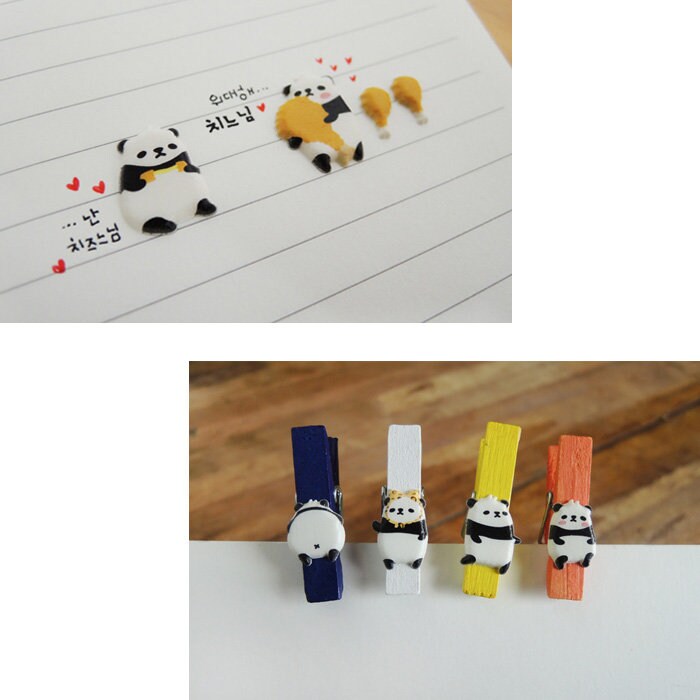 Panda Puffy Stickers by Suatelier – Cute Decorative Journaling Decals
