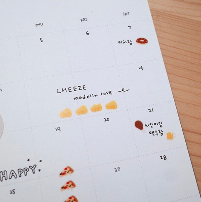 Suatelier Food.01 Decorative Food Stickers for Journaling - 1 Sheet