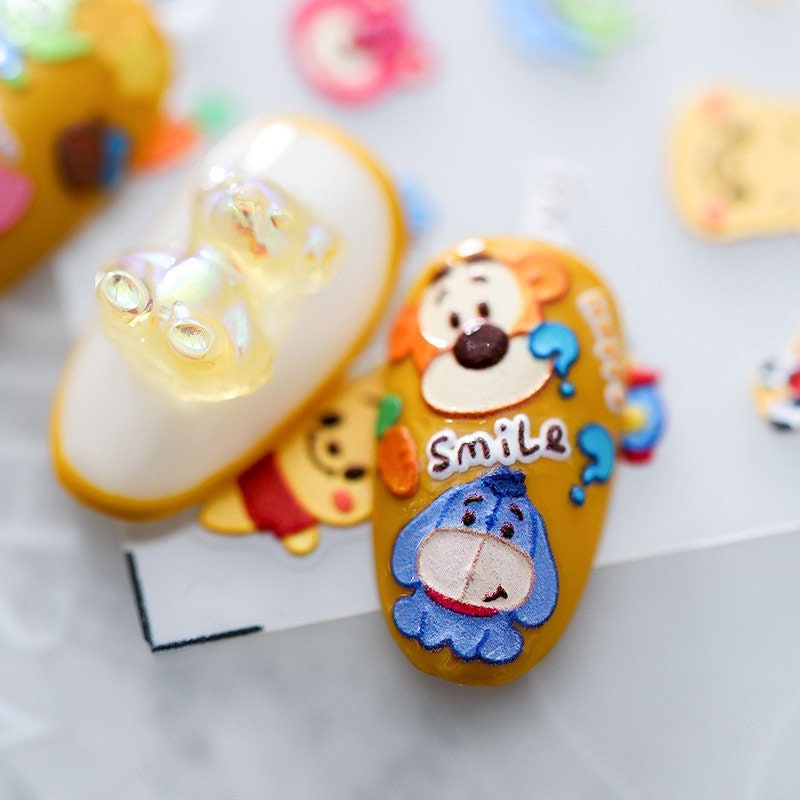 Winnie the Pooh Nail Art Stickers | LuLuFun Studio Cartoon Decals