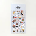 Suatelier Work and Work Decorative Sticker Sheet by LuLuFun Studio