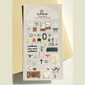 Suatelier Mid-Century Modern Decorative Craft Stickers for Journaling