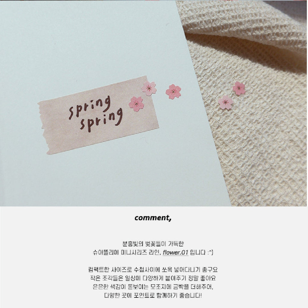 Flower Stickers by Suatelier – Floral Decorative Decals for Journaling