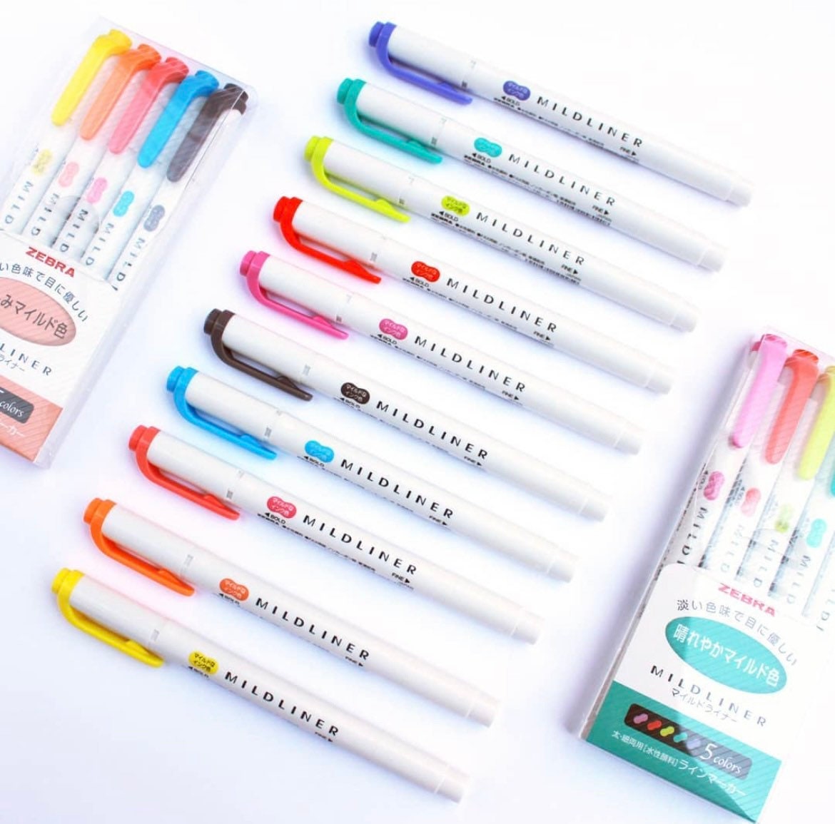 Zebra Mildliner Double Ended Highlighter - Water Resistant Ink