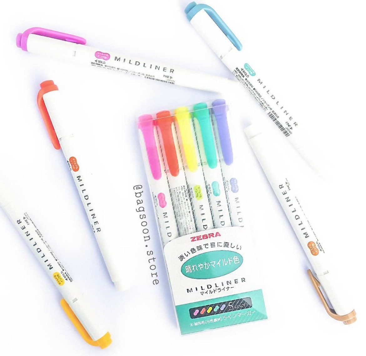Zebra Mildliner Double Ended Highlighter - Water Resistant Ink