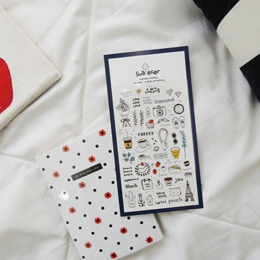 Suatelier Decorative Journaling Stickers by LuLuFun Studio – 1 Sheet