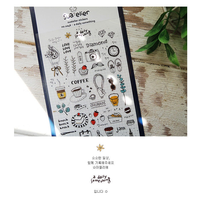Suatelier Decorative Journaling Stickers by LuLuFun Studio – 1 Sheet