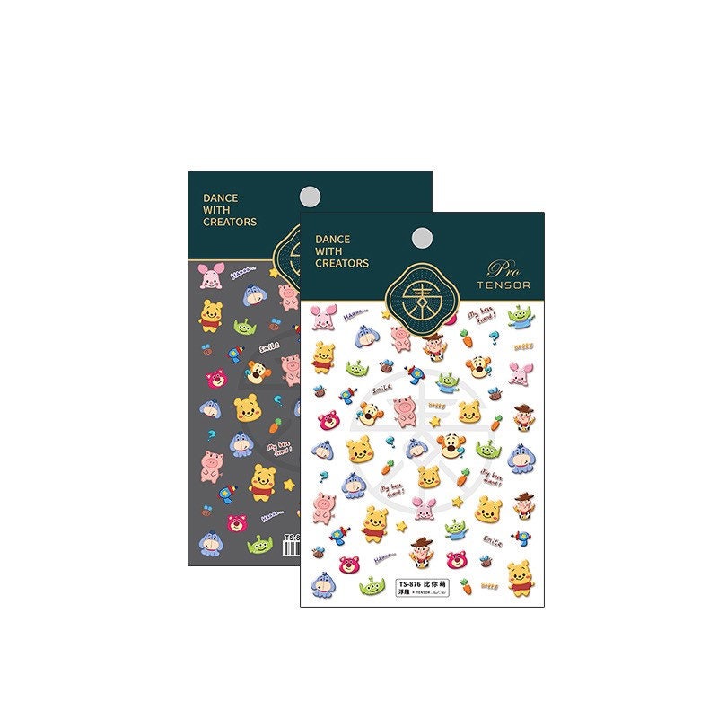 Winnie the Pooh Nail Art Stickers | LuLuFun Studio Cartoon Decals