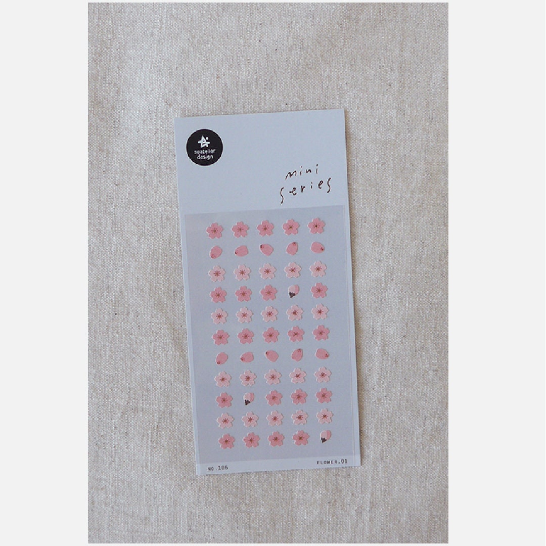 Flower Stickers by Suatelier – Floral Decorative Decals for Journaling