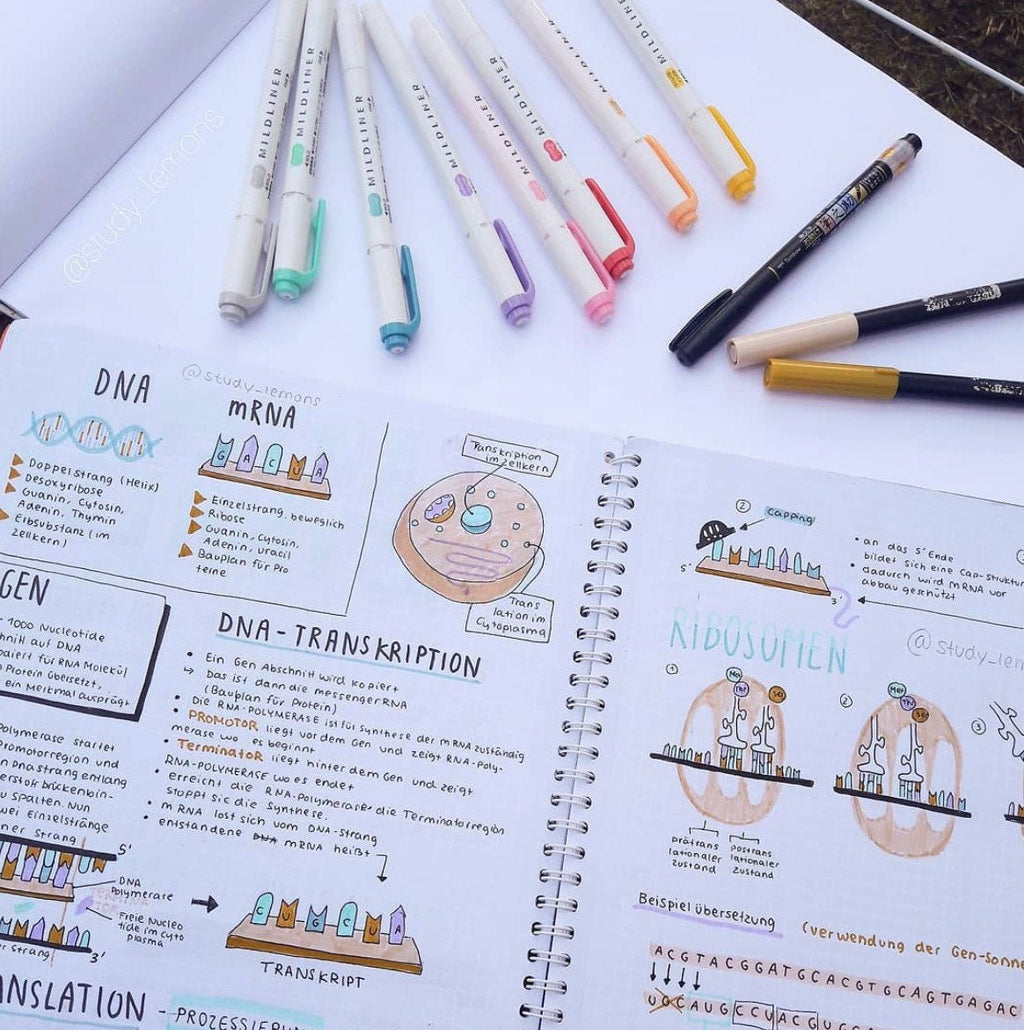 Zebra Mildliner Double Ended Highlighter - Water Resistant Ink
