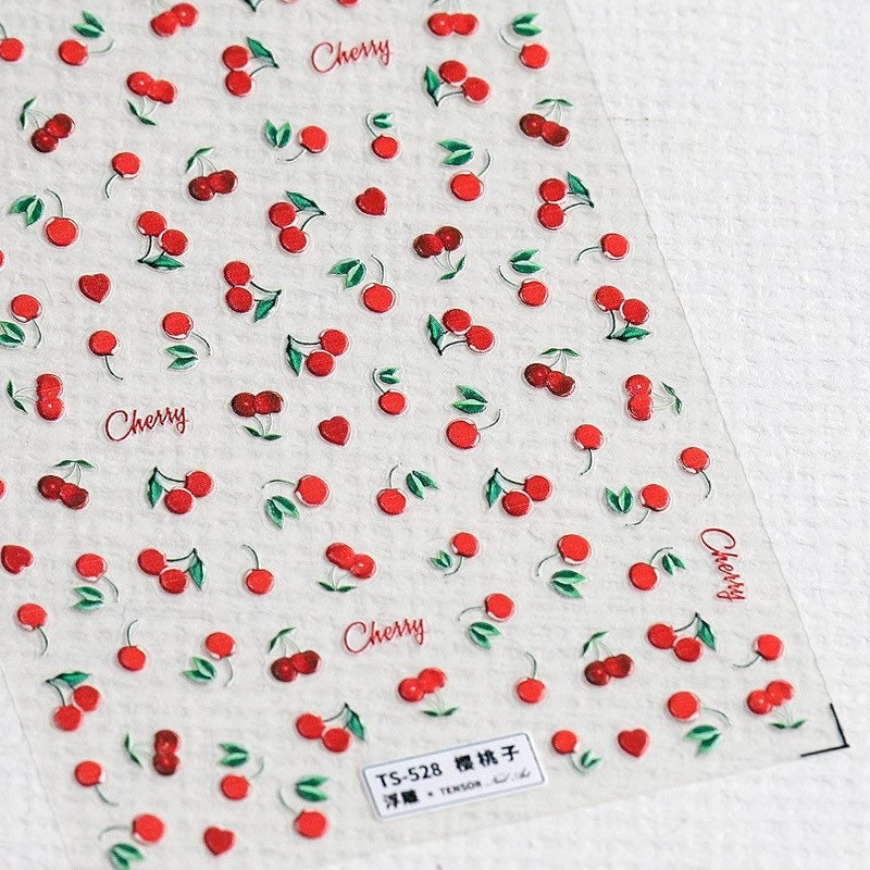 Fruit Nail Deco Stickers by LuLuFun Studio – 1 Sheet (8x10.3cm)