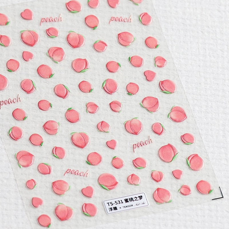 Fruit Nail Deco Stickers by LuLuFun Studio – 1 Sheet (8x10.3cm)