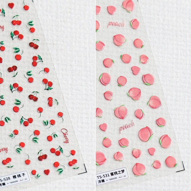 Fruit Nail Deco Stickers by LuLuFun Studio – 1 Sheet (8x10.3cm)