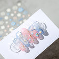 Blue Flower Nail Art Stickers – LuLuFun Studio Floral Nail Decals