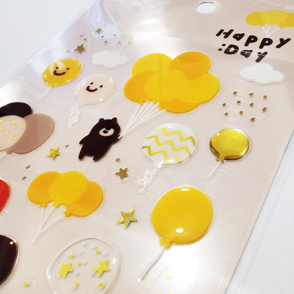 LuLuFun Studio Happy Day Decorative Stickers for Journaling - 1 Sheet