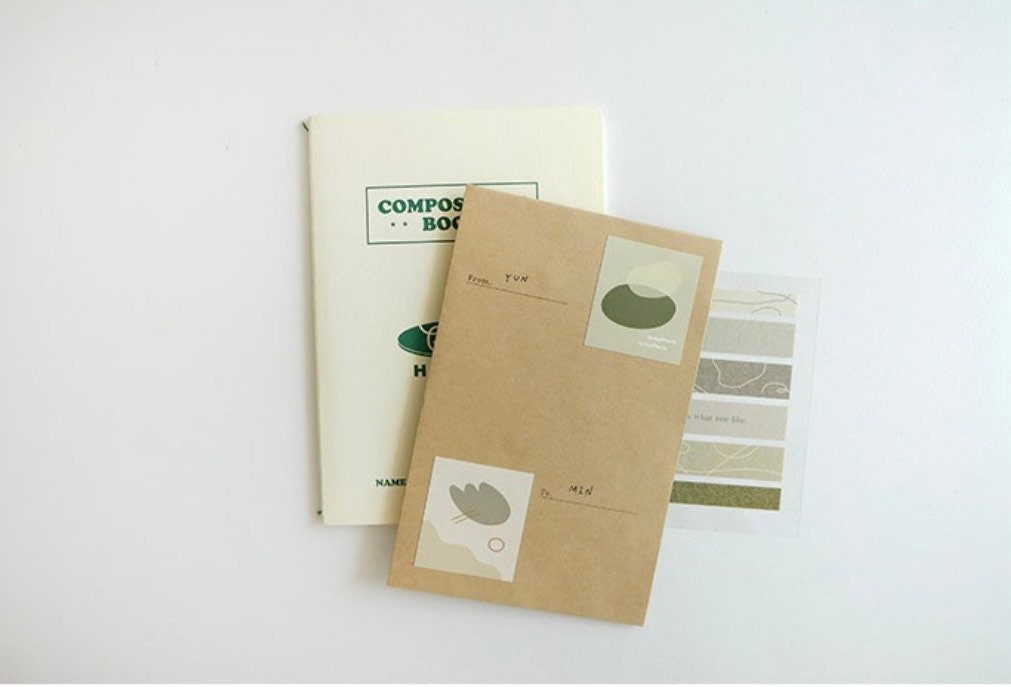 Suatelier Plain.50 Korean Decorative Stickers for Journaling - 3 Sheets