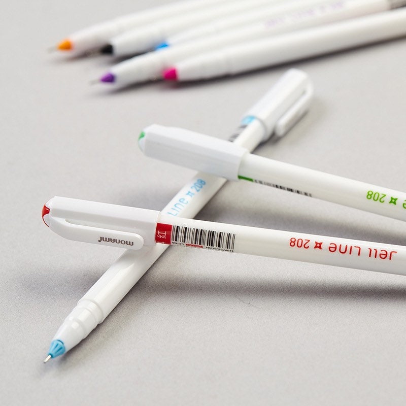 Monami Jell Line 208 Gel Pen - 0.4mm Fine Point Writing Pen by LuLuFun