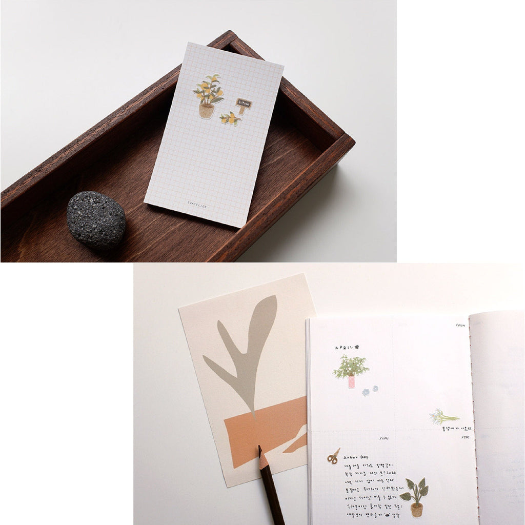 Suatelier Flower Cafe Floral Stickers for Journaling by LuLuFun Studio