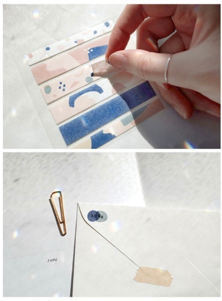 Suatelier Plain.17 Korean Decorative Stickers for Journaling - 3 Sheets