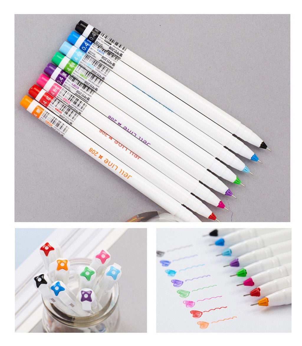 Monami Jell Line 208 Gel Pen - 0.4mm Fine Point Writing Pen by LuLuFun