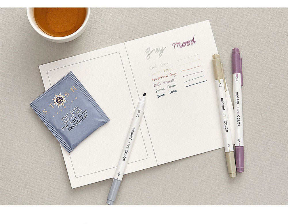 Monami Fineliner Pen Set by LuLuFun Studio – 0.4mm Colorful Pens (6 Pcs)