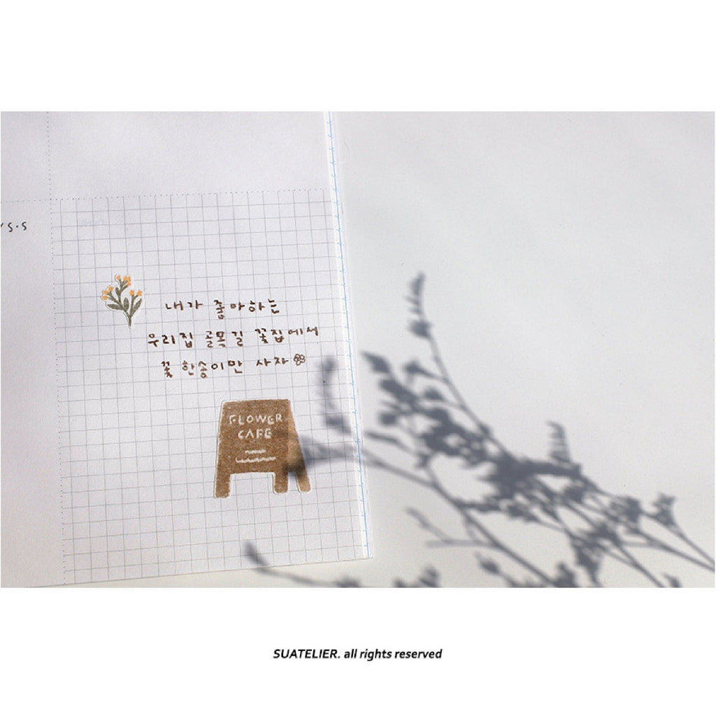 Suatelier Flower Cafe Floral Stickers for Journaling by LuLuFun Studio