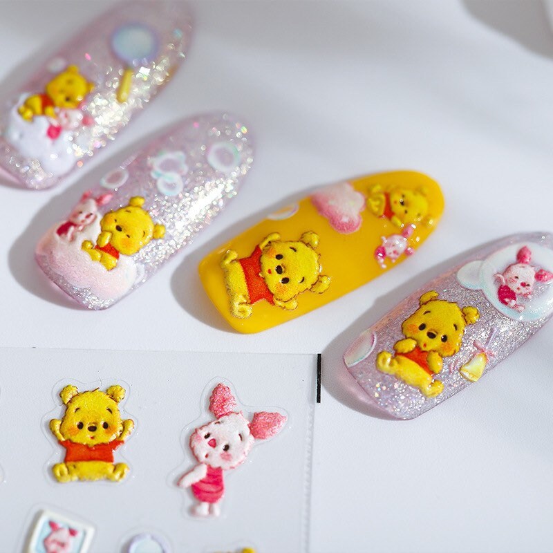 Winnie the Pooh Nail Art Stickers – LuLuFun Studio Cute Deco Decals
