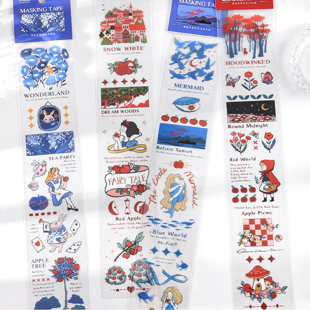 Fairy Tales PET Stickers by LuLuFun Studio – Decorative Journaling Art