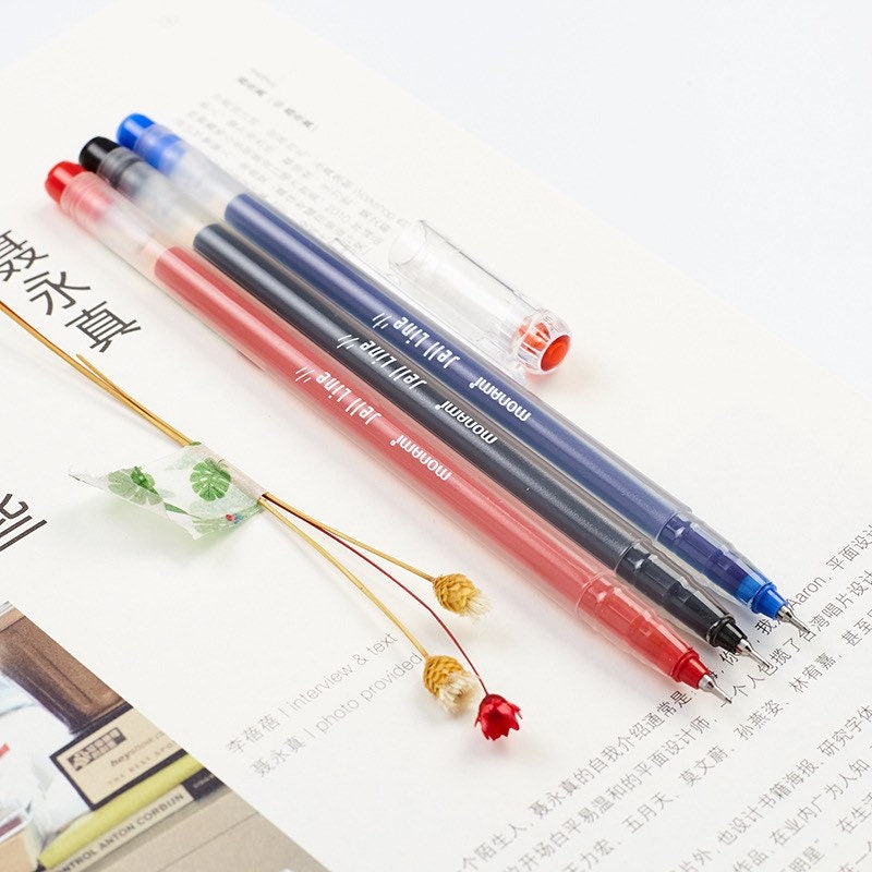 Monami New Jell Line Gel Ink Pen – 0.4mm Fine Point for Planners
