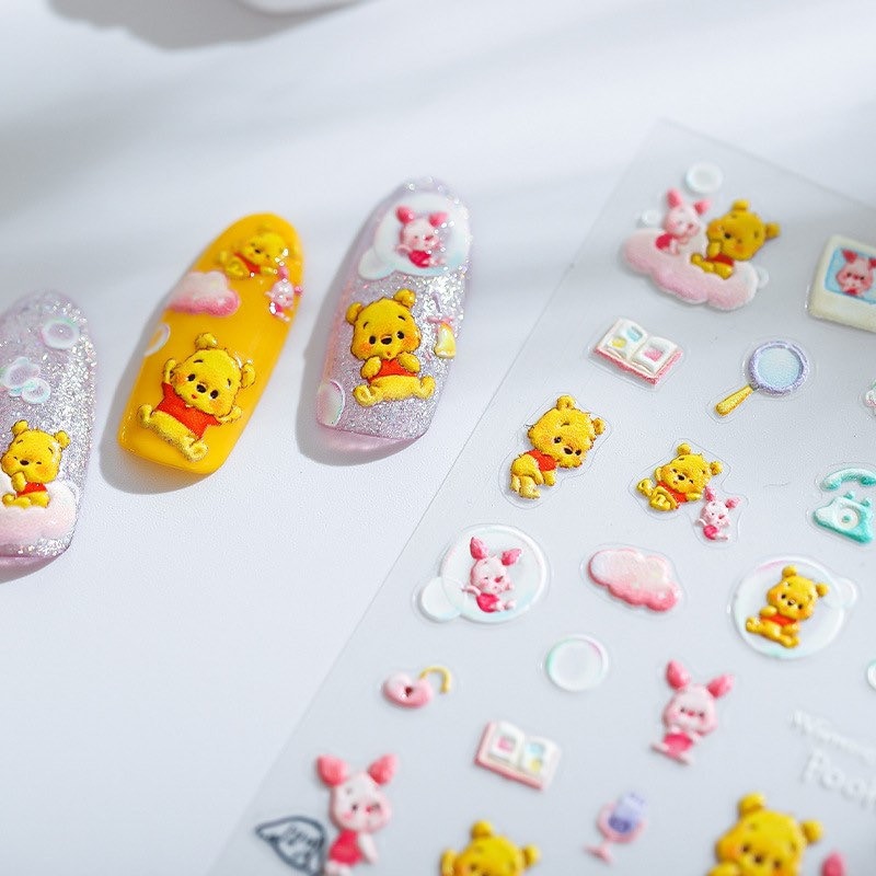 Winnie the Pooh Nail Art Stickers – LuLuFun Studio Cute Deco Decals