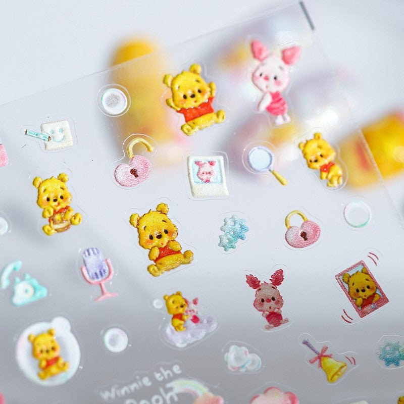 Winnie the Pooh Nail Art Stickers – LuLuFun Studio Cute Deco Decals