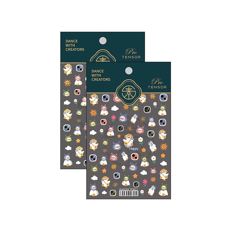 Kawaii Duck Nail Deco Stickers – LuLuFun Studio Cute Manicure Decals