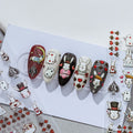 Nail Art Stickers | Alice Wonderland Embossed Design by LuLuFun Studio