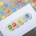 Little Monster Embossed Nail Deco Stickers – LuLuFun Studio Manicure Art