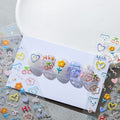 Flower Bear Embossed Nail Deco Stickers | LuLuFun Studio Floral Decals