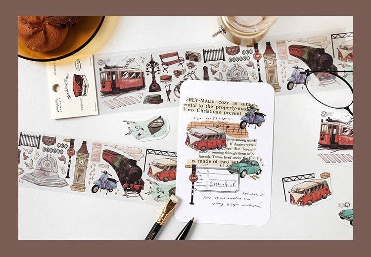 LuLuFun Studio Travel Note Washi Tape – Paper Craft Stationery